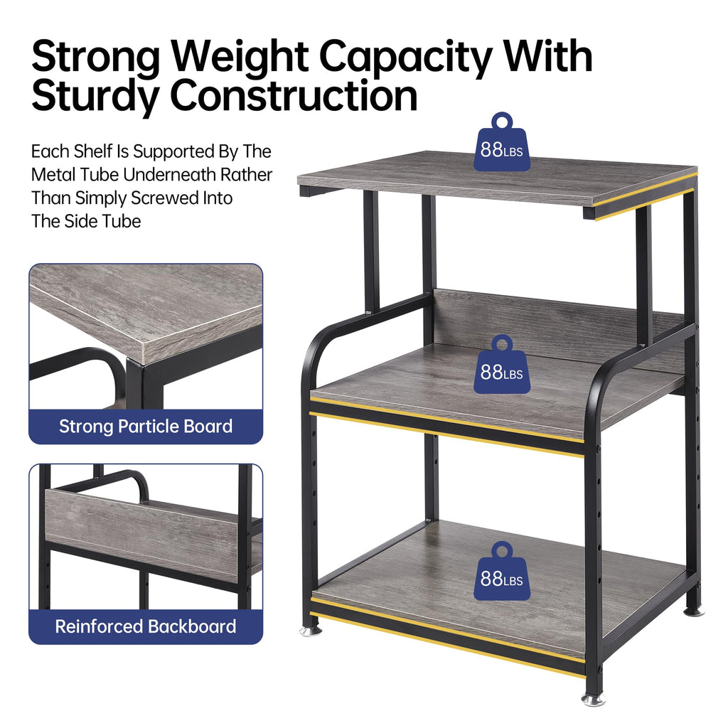 Fannova Printer Stand with Height Adjustable Storage Shelf for Home Office