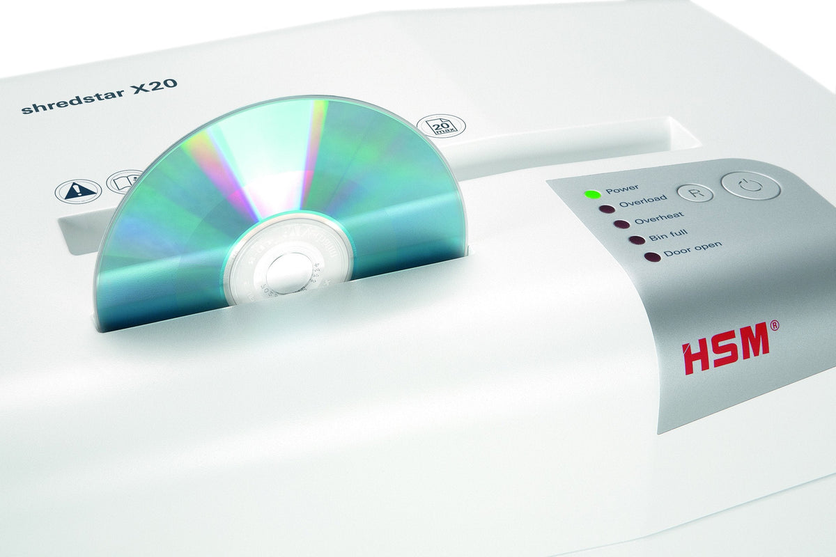 HSM shredstar X14 Cross-Cut Shredder; Shreds Up to 14 Sheets; 6.1-Gallon Capacity Shredder White | HSM1057W