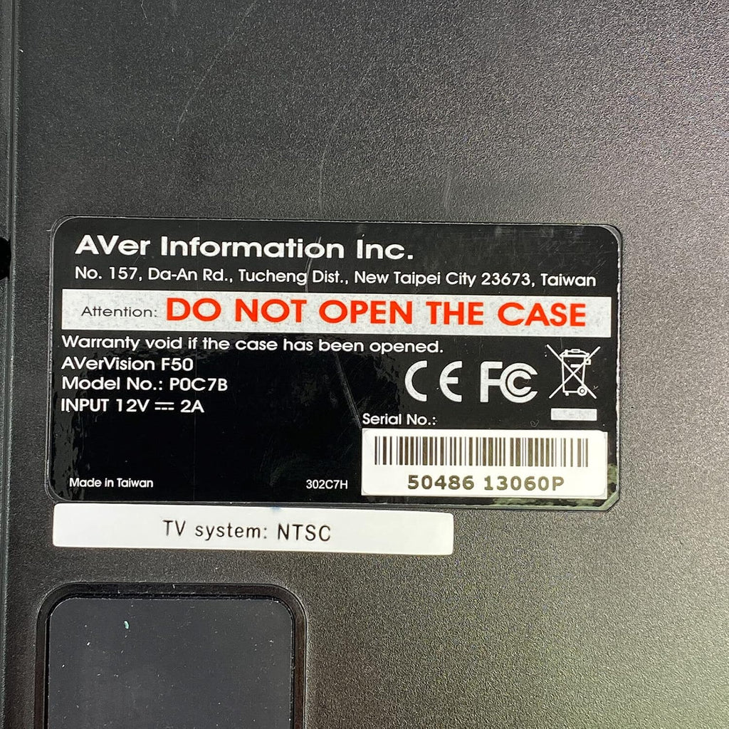 Aver Avervision F50 Document Camera - 0.5" Cmos - 5megapixel