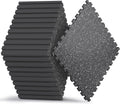 AIRHOP 1/2" Thick 48 Sq Ft Gym Flooring for Home Gym, Rubber Top Gym Mats