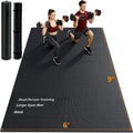 Rendpas Large Exercise Mat for Home Gym, 8mm Extra Thick Workout Mat