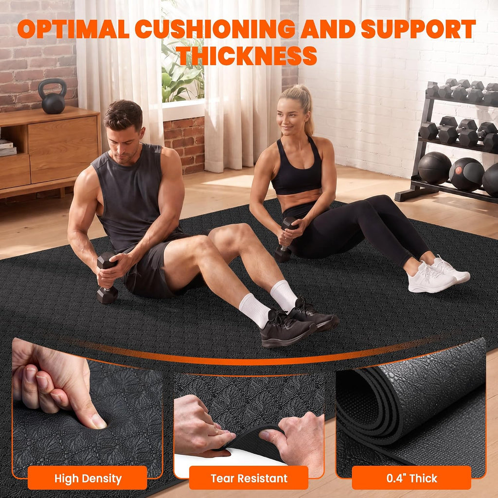 Stepwaver Extra Large Exercise Mat - 7'x5'/8'x5'/9'x5'/10'x5'x10mm