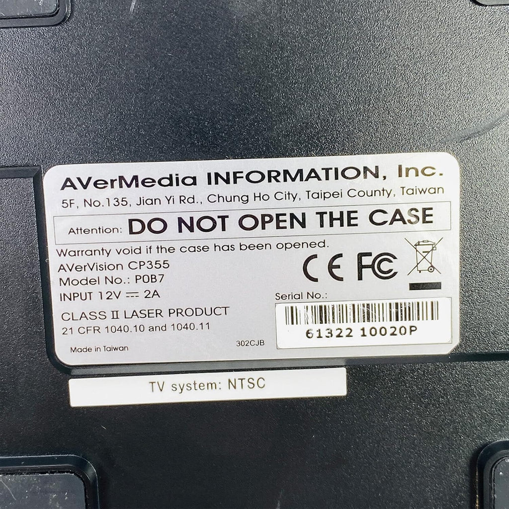 AVerVision CP355 Portable Document Camera - 0.4" CMOS - 3.2Megapixel