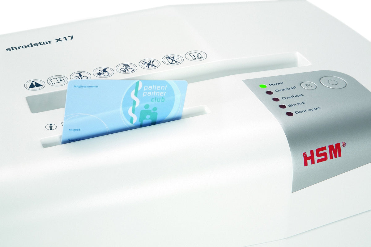 HSM shredstar X14 Cross-Cut Shredder; Shreds Up to 14 Sheets; 6.1-Gallon Capacity Shredder White | HSM1057W
